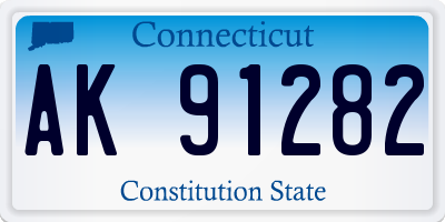 CT license plate AK91282