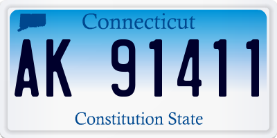 CT license plate AK91411
