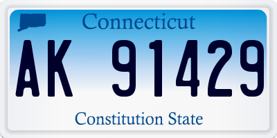 CT license plate AK91429