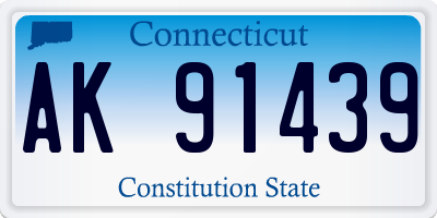CT license plate AK91439
