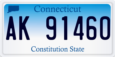 CT license plate AK91460
