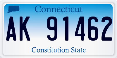 CT license plate AK91462