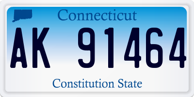CT license plate AK91464