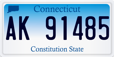 CT license plate AK91485
