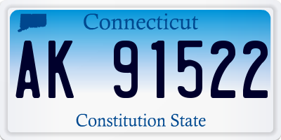 CT license plate AK91522