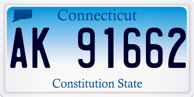 CT license plate AK91662