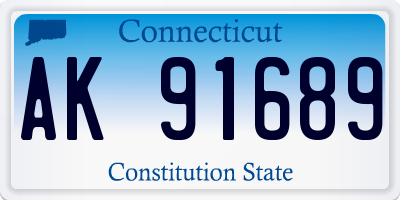 CT license plate AK91689