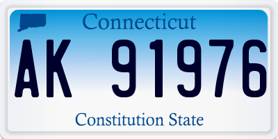 CT license plate AK91976