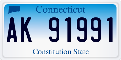 CT license plate AK91991