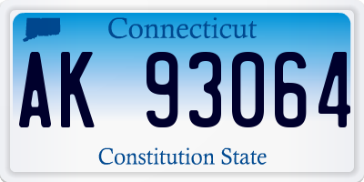 CT license plate AK93064