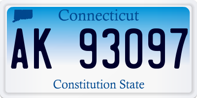 CT license plate AK93097