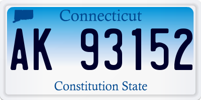 CT license plate AK93152
