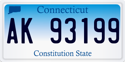 CT license plate AK93199