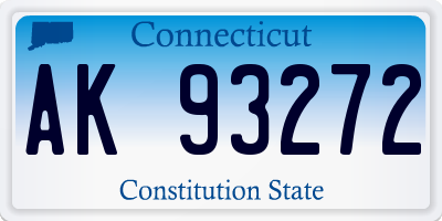 CT license plate AK93272