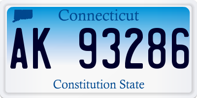CT license plate AK93286