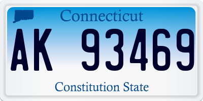 CT license plate AK93469