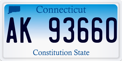 CT license plate AK93660