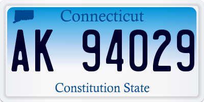 CT license plate AK94029