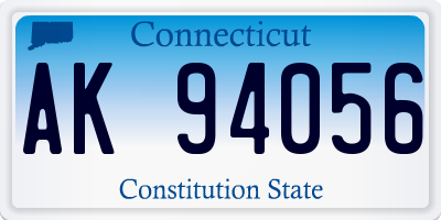 CT license plate AK94056