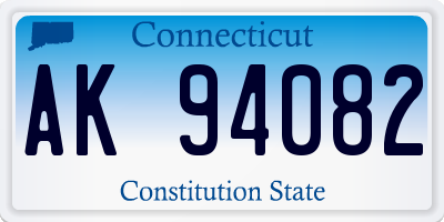 CT license plate AK94082