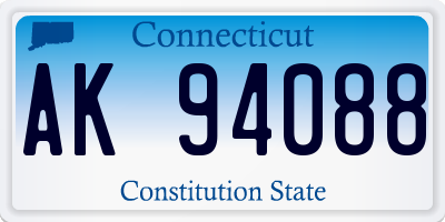 CT license plate AK94088