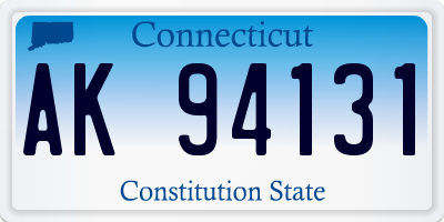 CT license plate AK94131
