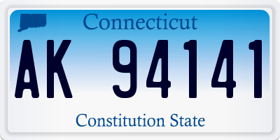 CT license plate AK94141