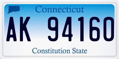 CT license plate AK94160