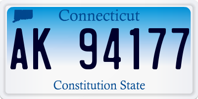 CT license plate AK94177