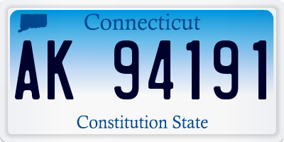 CT license plate AK94191
