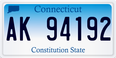 CT license plate AK94192