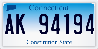 CT license plate AK94194