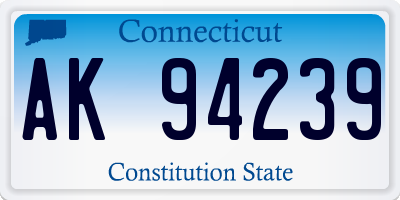 CT license plate AK94239