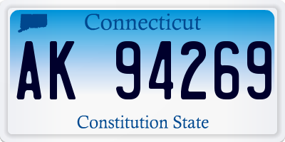 CT license plate AK94269