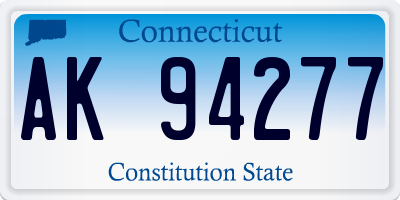 CT license plate AK94277