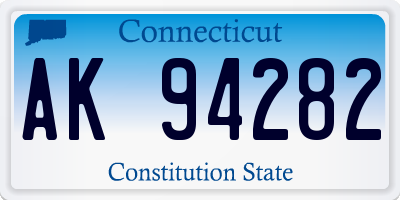 CT license plate AK94282