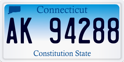 CT license plate AK94288