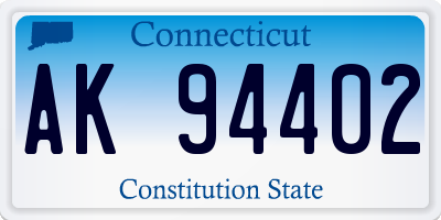 CT license plate AK94402
