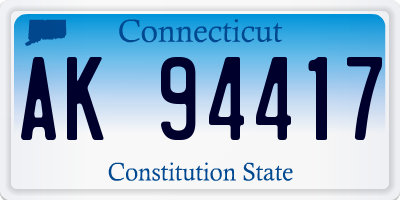 CT license plate AK94417