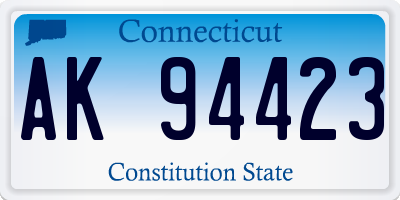 CT license plate AK94423