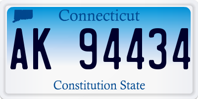 CT license plate AK94434