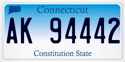 CT license plate AK94442