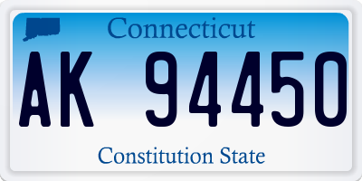 CT license plate AK94450