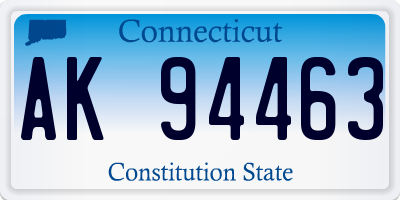 CT license plate AK94463
