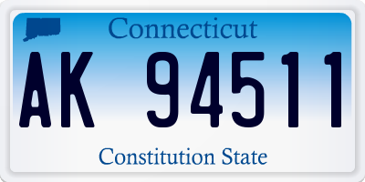 CT license plate AK94511