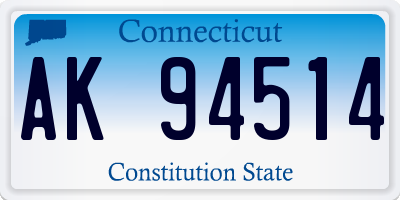 CT license plate AK94514