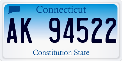 CT license plate AK94522