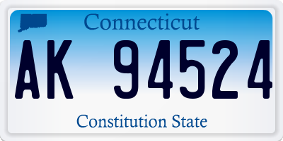 CT license plate AK94524