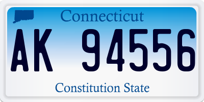 CT license plate AK94556