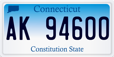 CT license plate AK94600